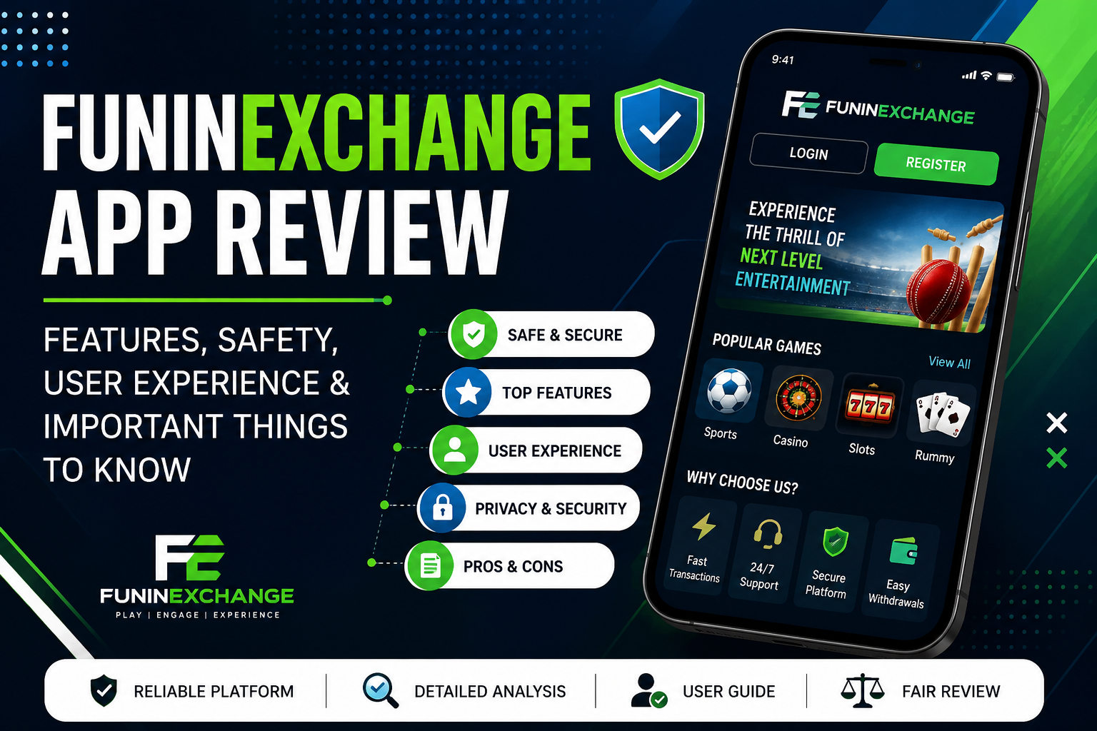 App review Funinexchange features and highlights